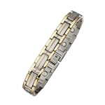 Magnetic Stainless Steel Two-tone Bracelet